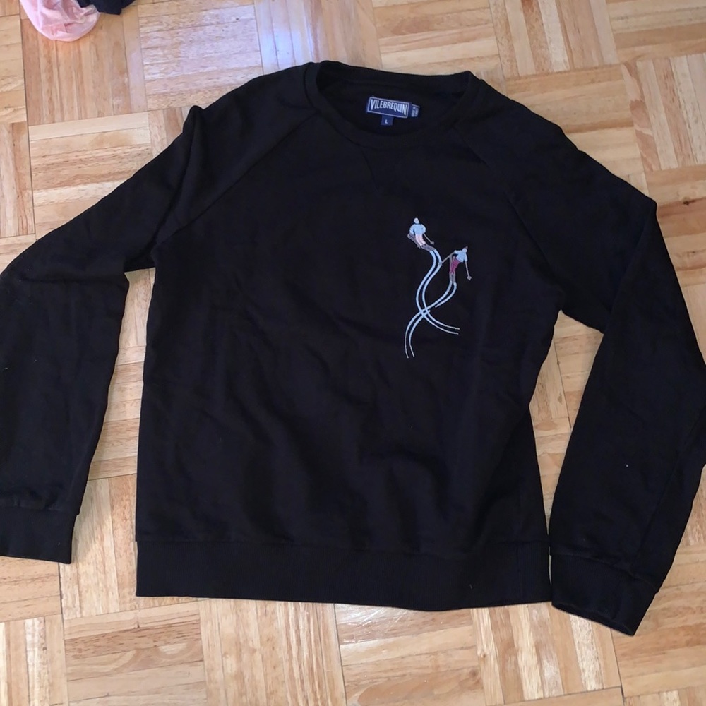 vilebrequin crewneck with embroidered design